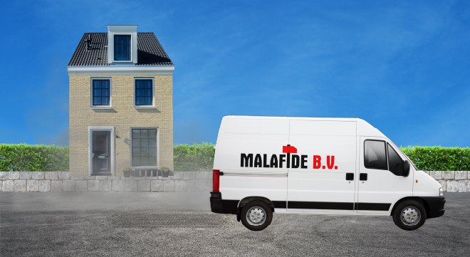 Malafide bedrijf voor huis