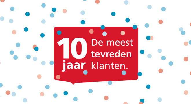 10 jaar de meest tevreden klanten